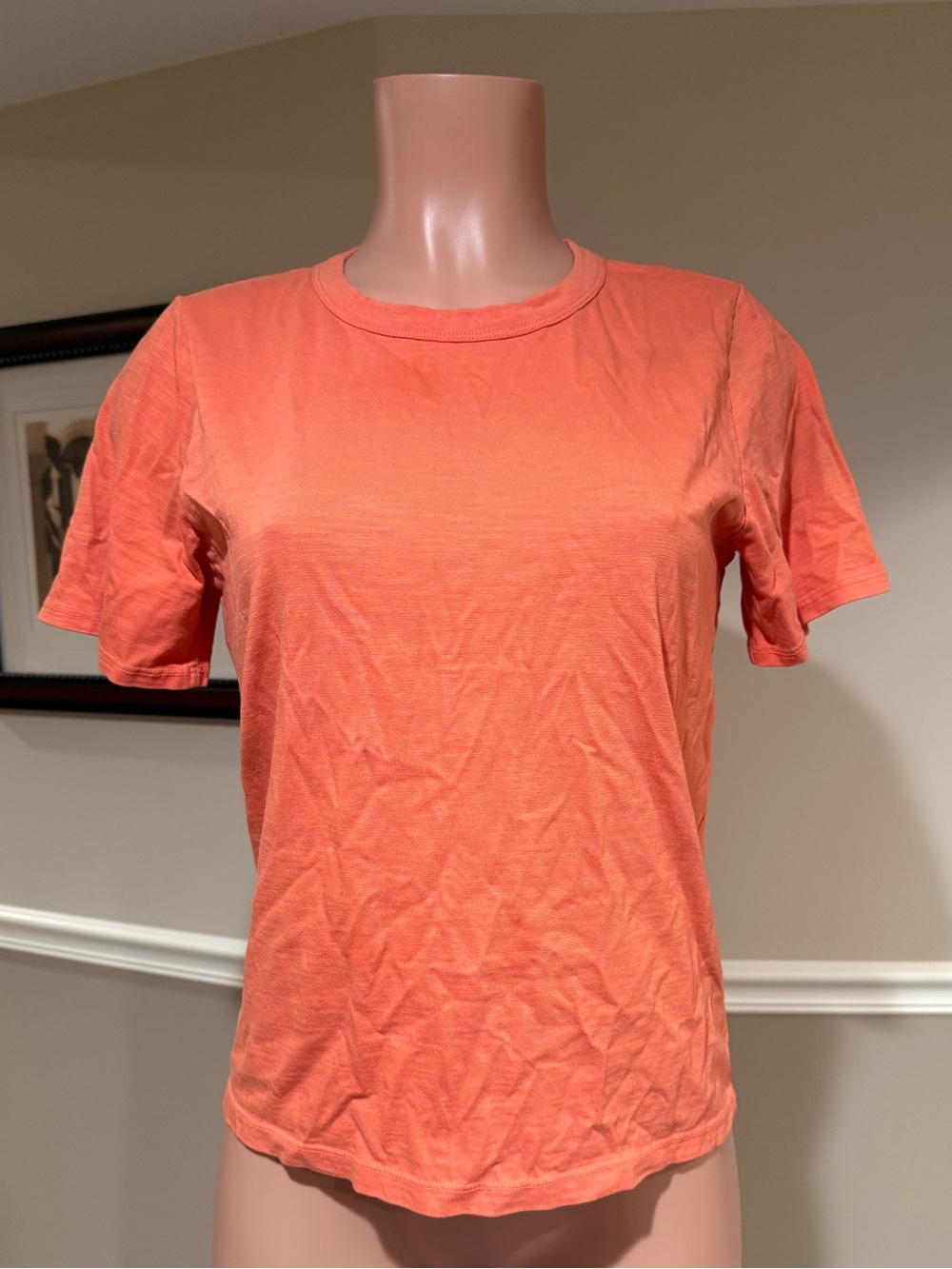 Faherty Sunwashed Coral Crew Tee
